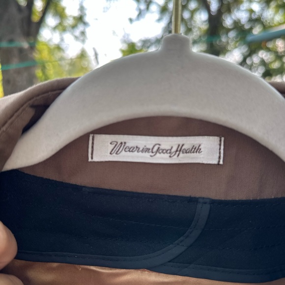 Vintage wool lined brown belted feminine trench misty harbor - Picture 6 of 11